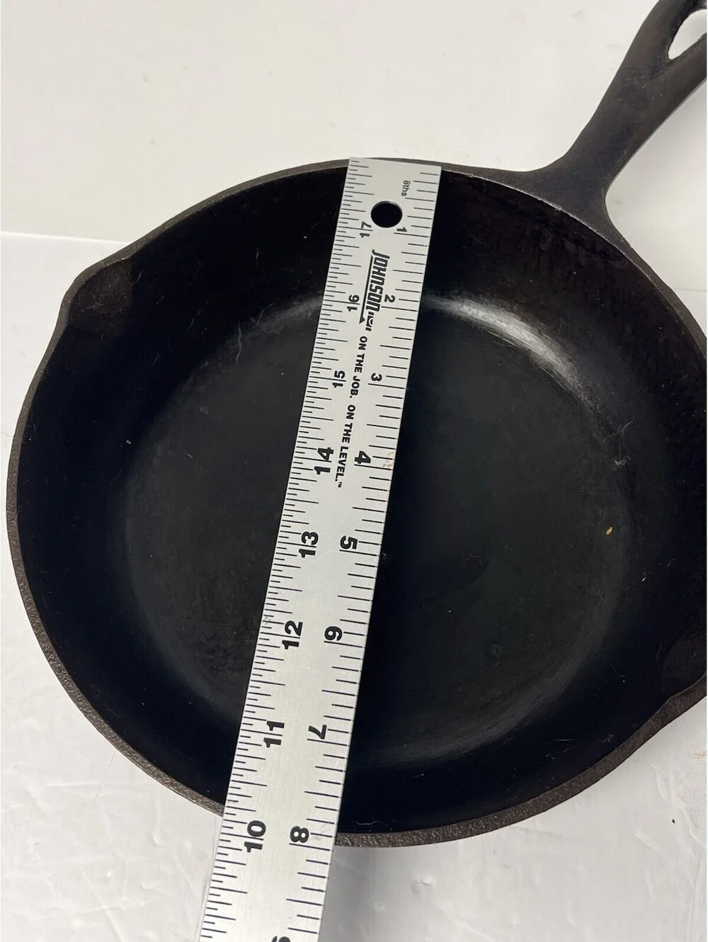Unmarked Birmingham Stove 8-1/6 Inch Cast Iron Skillet Single Notch 1930’s